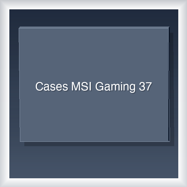 Cases MSI Gaming 37