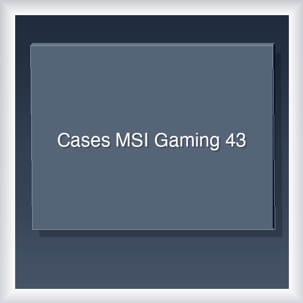 Cases MSI Gaming 43