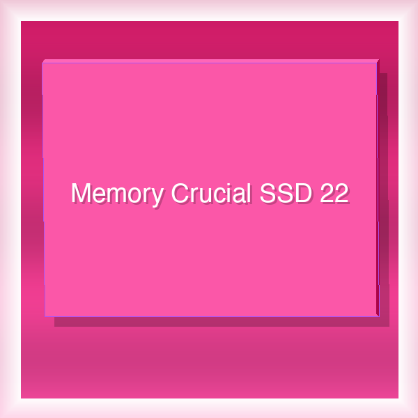 Memory Crucial SSD 22
