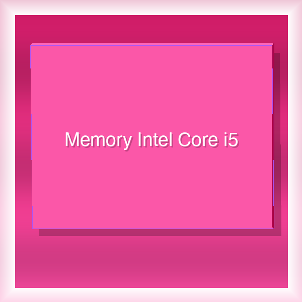 Memory Intel Core i5 35