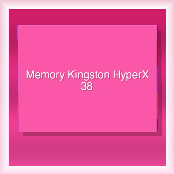Memory Kingston HyperX 38