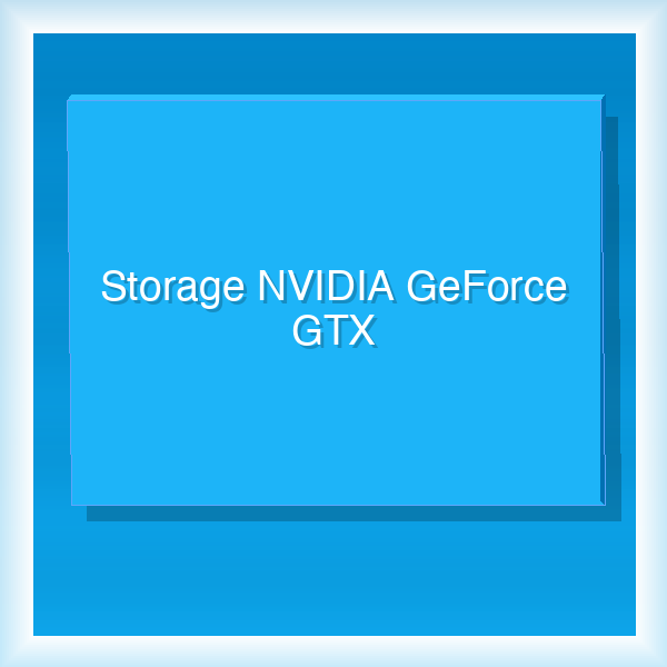 Storage NVIDIA GeForce GTX 10